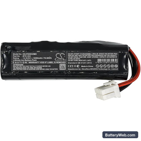 Fukuda Denshi FX-8322 ECG Replacement Battery, 14.8V, 5200mAh, Li-ion 3