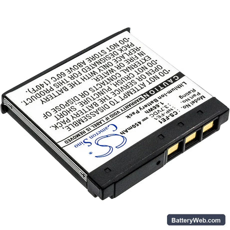 Sony Cyber-shot DSC-T7 Replacement Battery, 3.7V, 450mAh, Li-ion 2