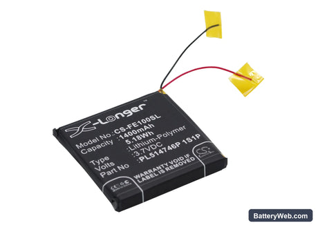 Fiio E10 Replacement Battery, 3.7V, 1400mAh, Li-Polymer 2