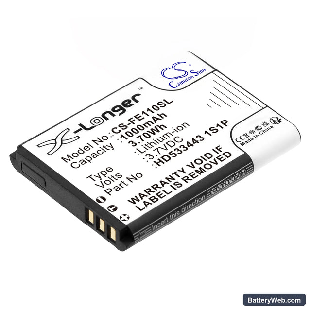 Fiio E11 Replacement Battery, 3.7V, 1000mAh, Li-ion 1