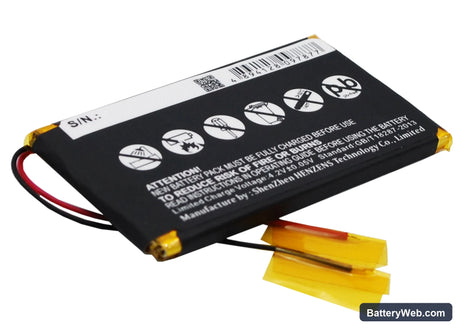 Fiio EO7K Replacement Battery, 3.7V, 1300mAh, Li-Polymer 4