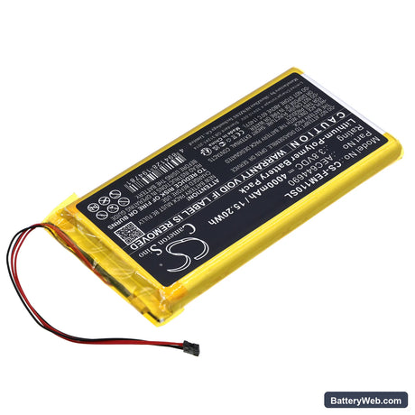 Fiio M11 Replacement Battery, 3.8V, 4000mAh, Li-Polymer 2
