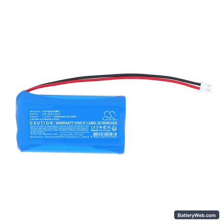Flexineb E series Nebuliser Replacement Battery, 7.4V, 2600mAh, Li-ion 3