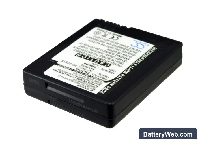 Sony DCR-IP220E Replacement Battery, 7.4V, 750mAh, Li-ion 2