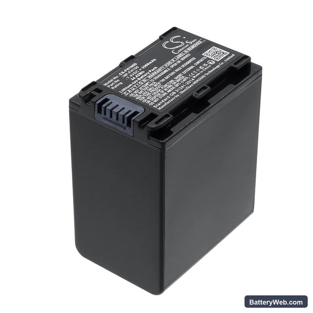 Sony DCR-DVD908E Replacement Battery, 7.4V, 3300mAh, Li-ion 1