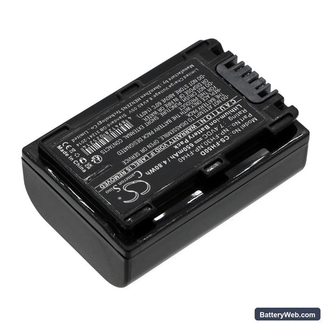 Sony DCR-DVD908E Replacement Battery, 7.4V, 650mAh, Li-ion 2