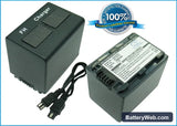Sony DCR-DVD908E Replacement Battery, 7.4V, 1400mAh, Li-ion 1