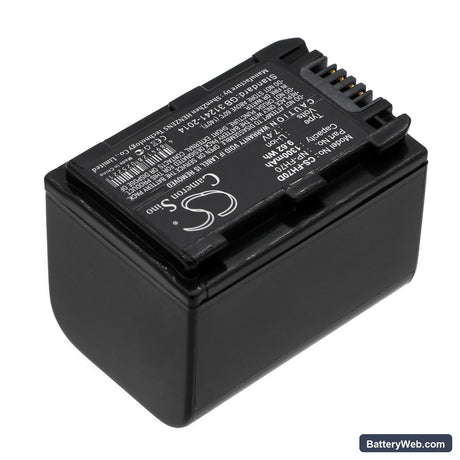 Sony DCR-DVD908E Replacement Battery, 7.4V, 1300mAh, Li-ion 2