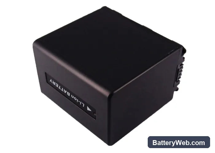Sony CR-HC51E Replacement Battery, 7.4V, 2200mAh, Li-ion 3