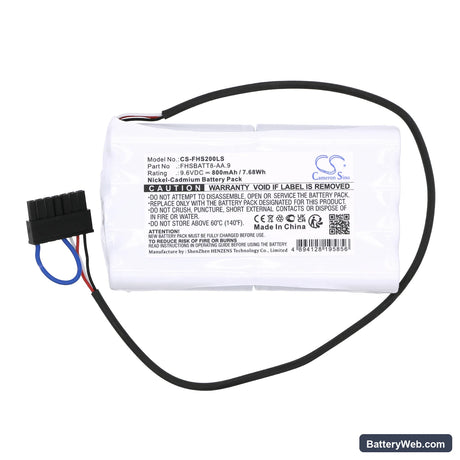 Fulham Hotspot 2 Replacement Battery, 9.6V, 800mAh, Ni-CD 3