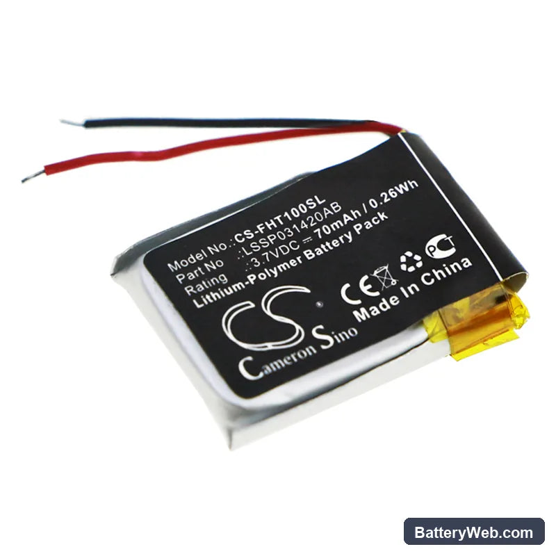 FitBit Charge HR Replacement Battery, 3.7V, 70mAh, Li-Polymer 1
