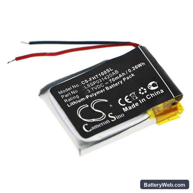 FitBit Charge HR Replacement Battery, 3.7V, 70mAh, Li-Polymer 1