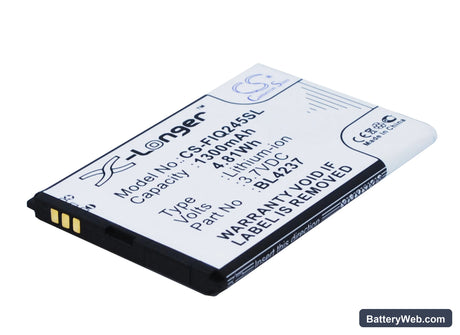 Fly IQ245 Replacement Battery, 3.7V, 1300mAh, Li-ion 1