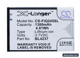 Fly IQ245 Replacement Battery, 3.7V, 1300mAh, Li-ion 5