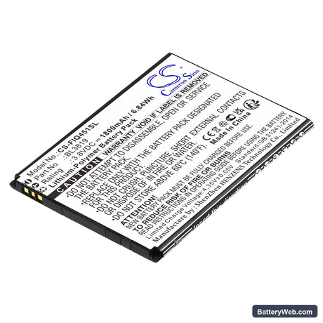 Fly IQ4514 Replacement Battery, 3.8V, 1800mAh, Li-Polymer 1