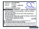 Fly FS454 Replacement Battery, 3.7V, 1500mAh, Li-ion 1