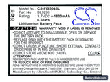 Fly FS504 Replacement Battery, 3.7V, 1800mAh, Li-ion 1