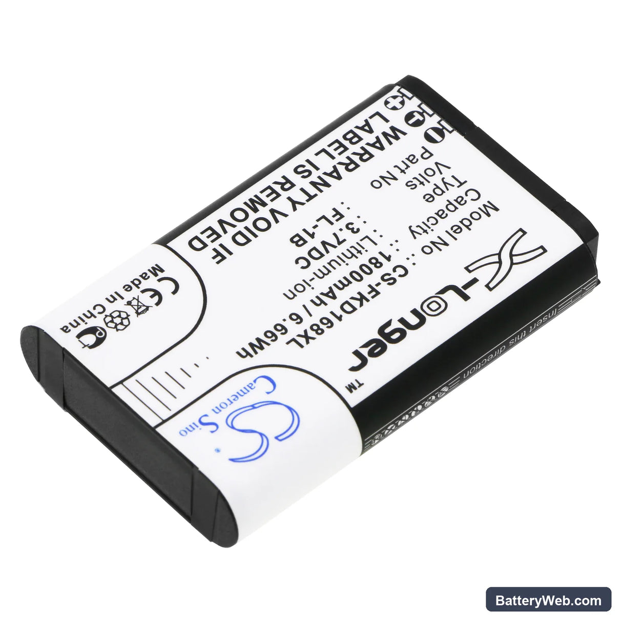 Aeon A360 Pulse Oximeter Replacement Battery, 3.7V, 1800mAh, Li-ion 2