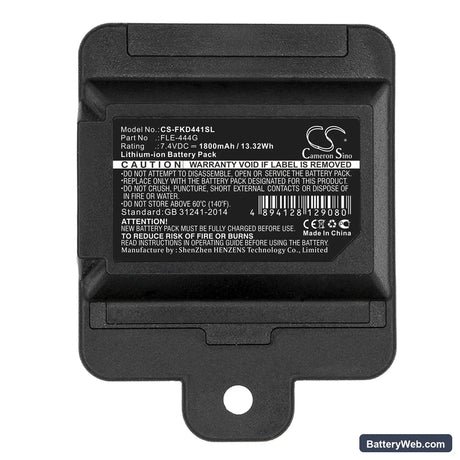 Fukuda Multiline Laser FLE-444G Replacement Battery, 7.4V, 1800mAh, Li-ion 3
