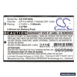 GoBandit LIFE Replacement Battery, 3.7V, 1100mAh, Li-ion 3