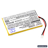 Falk F3 Replacement Battery, 3.7V, 1200mAh, Li-Polymer 2