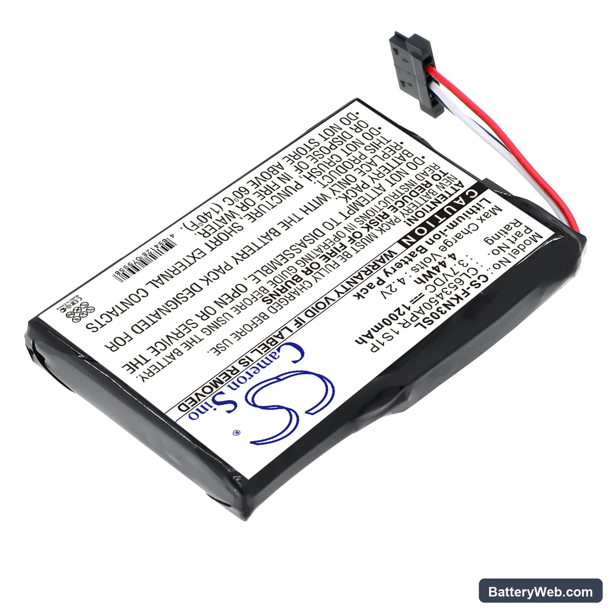 Falk N30 Replacement Battery, 3.7V, 1200mAh, Li-ion 2