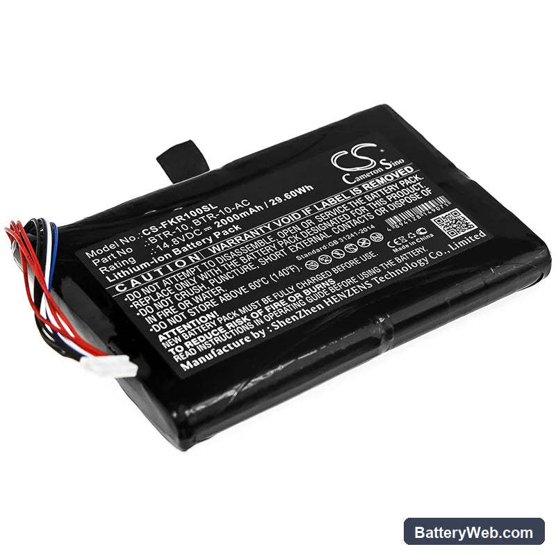 Fujikura 12S Fusion Splicer Replacement Battery, 14.8V, 2000mAh, Li-ion 1