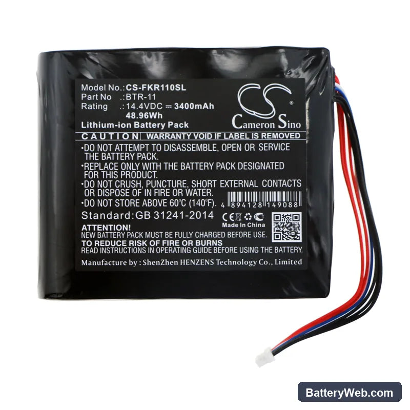 Fujikura FSM-21S Replacement Battery, 14.4V, 3400mAh, Li-ion 3