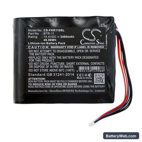 Fujikura FSM-21S Replacement Battery, 14.4V, 3400mAh, Li-ion 3