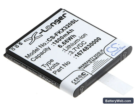 Falk IBEX 25 Replacement Battery, 3.7V, 1800mAh, Li-ion 1