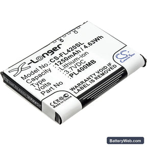Fujitsu Loox 400 Replacement Battery, 3.7V, 1250mAh, Li-ion 1