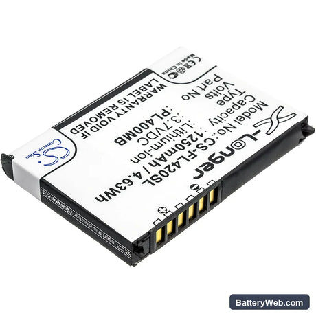 Fujitsu Loox 400 Replacement Battery, 3.7V, 1250mAh, Li-ion 2