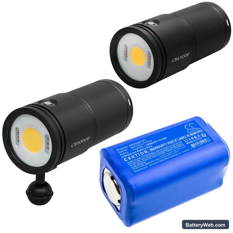 Bigblue CB9000P Replacement Battery, 14.8V, 5000mAh, Li-ion 4