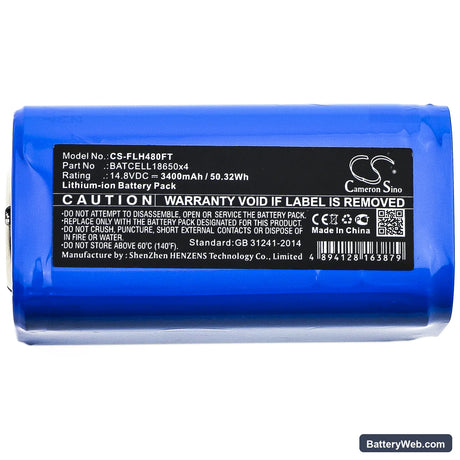 Bigblue TL4000P Replacement Battery, 14.8V, 3400mAh, Li-ion 3