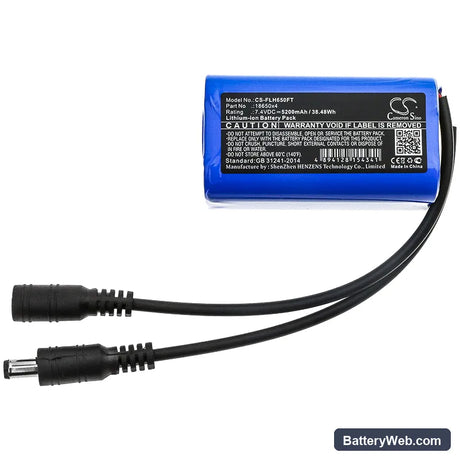 18650 Replacement Battery, 7.4V, 5200mAh, Li-ion 3