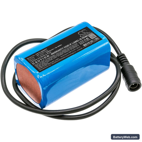 Square LED light Replacement Battery, 7.4V, 5200mAh, Li-ion 1