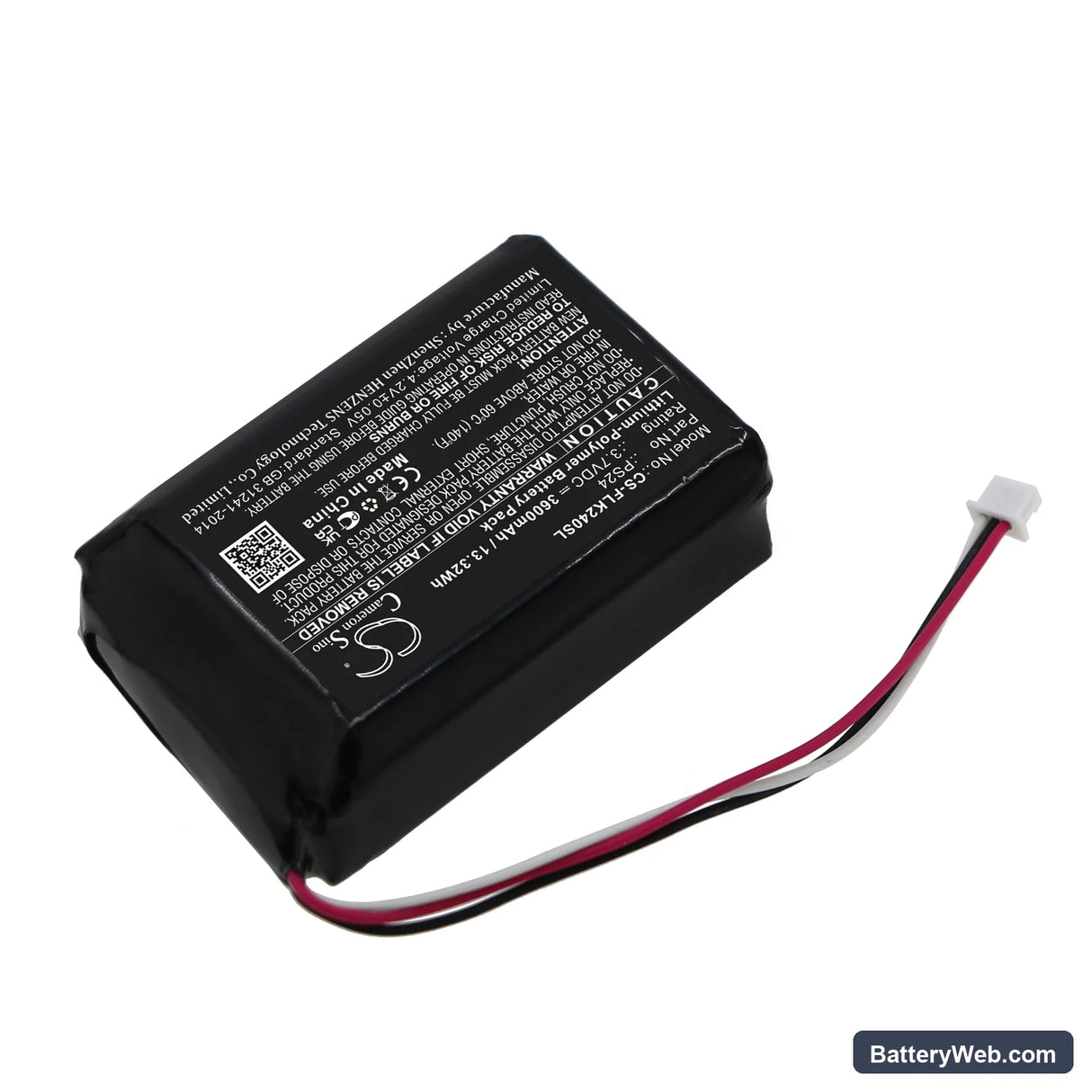 Flir Scout 240 Replacement Battery, 3.7V, 3600mAh, Li-Polymer 2