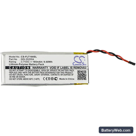 Flir One Replacement Battery, 3.7V, 185mAh, Li-Polymer 3