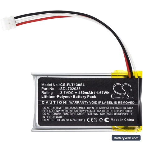 Flir One Pro Replacement Battery, 3.7V, 450mAh, Li-Polymer 3