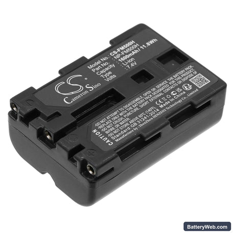 Sony DSLR-A100 Replacement Battery, 7.4V, 1600mAh, Li-ion 1