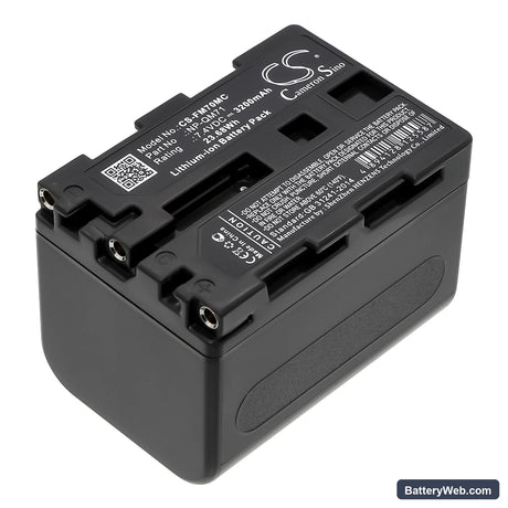Sony CCD-TRV108 Replacement Battery, 7.4V, 3200mAh, Li-ion 1