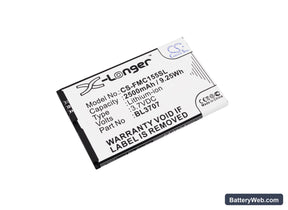 Fly MC155 Replacement Battery, 3.7V, 2500mAh, Li-ion 1