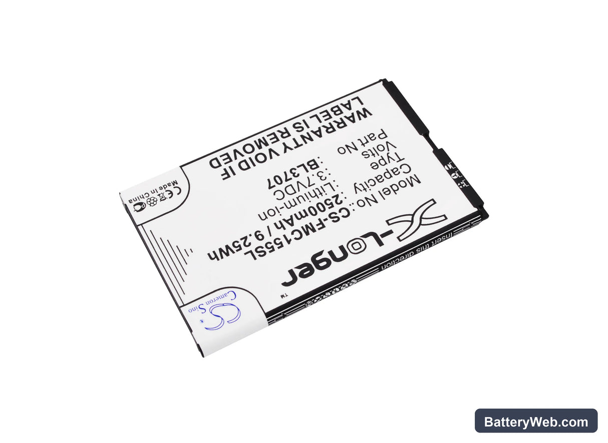 Fly MC155 Replacement Battery, 3.7V, 2500mAh, Li-ion 2