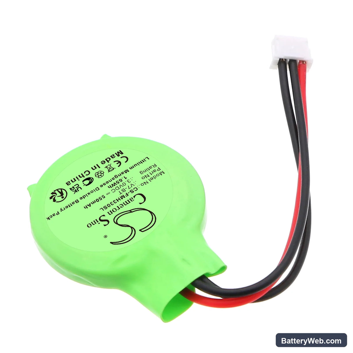 Fuji Electric UG221 Replacement Battery, 3V, 550mAh, Li-MnO2 2