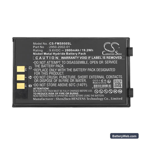 Fluke 6682252 Replacement Battery, 9.6V, 2000mAh, Ni-MH 5