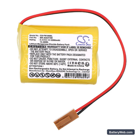 GE Fanuc A06 programmable logic Replacement Battery, 6V, 2200mAh, Li-MnO2 3
