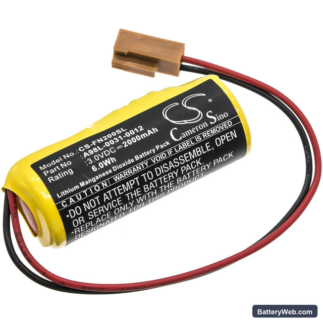 GE FANUC 16i Replacement Battery, 3V, 2000mAh, Li-MnO2 1