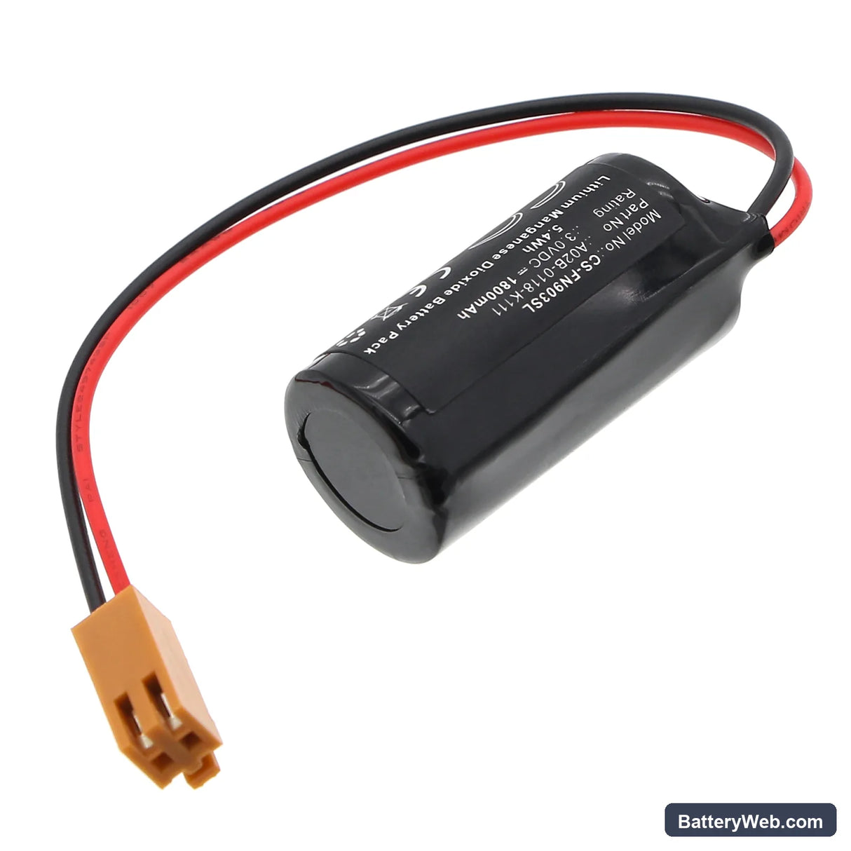 Cutler Hammer Fanuc 90-30 Replacement Battery, 3V, 1800mAh, Li-MnO2 2