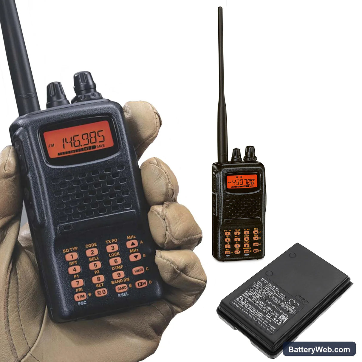 Yaesu FT-60 Replacement Battery, 7.4V, 2200mAh, Li-ion 6