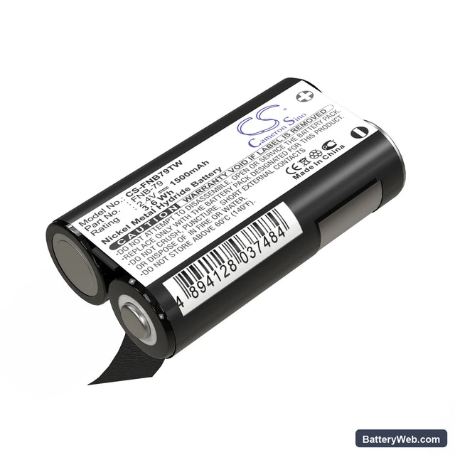 Yaesu VR-120 Replacement Battery, 2.4V, 1500mAh, Ni-MH 1